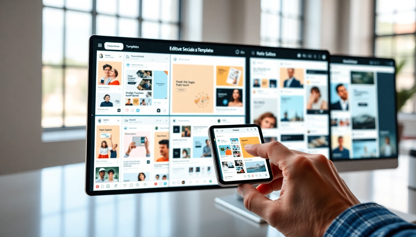 template library for social media-article